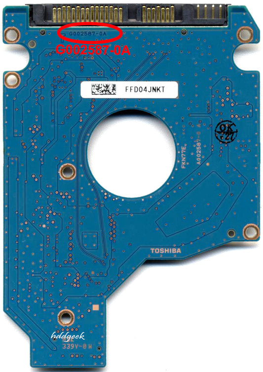 MK5056GSY G002587-0A  HDD2E61 GOO2587-0A   hard drive circuit board + firmware transfer