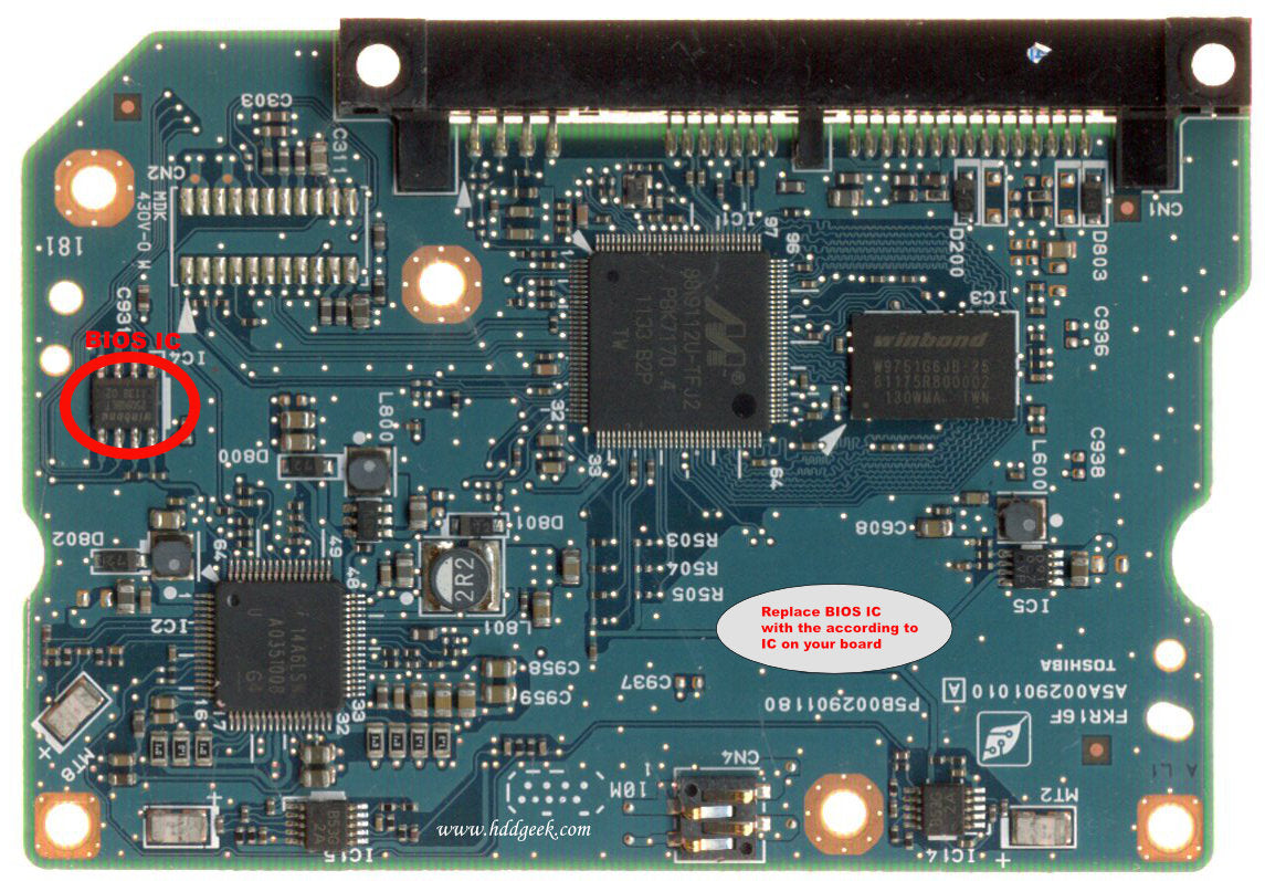 MK2002TSKB G002901A   G002901A   hard drive circuit board + firmware transfer