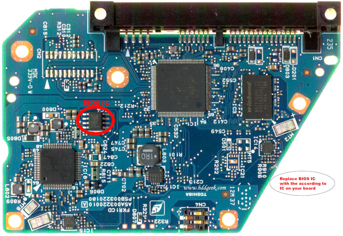 MG03ACA300 G003220A   GOO3220A   hard drive circuit board + firmware transfer