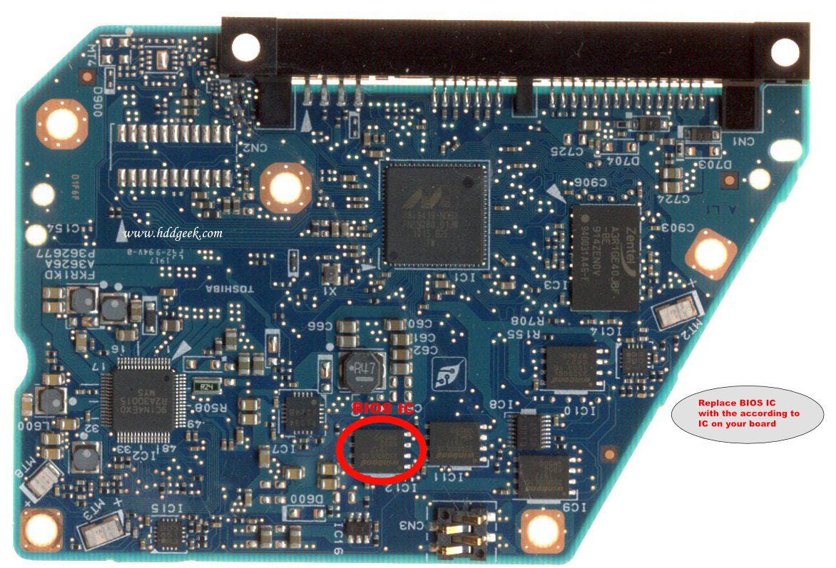 HDWE140 G3626A   G3626A   hard drive circuit board + firmware transfer